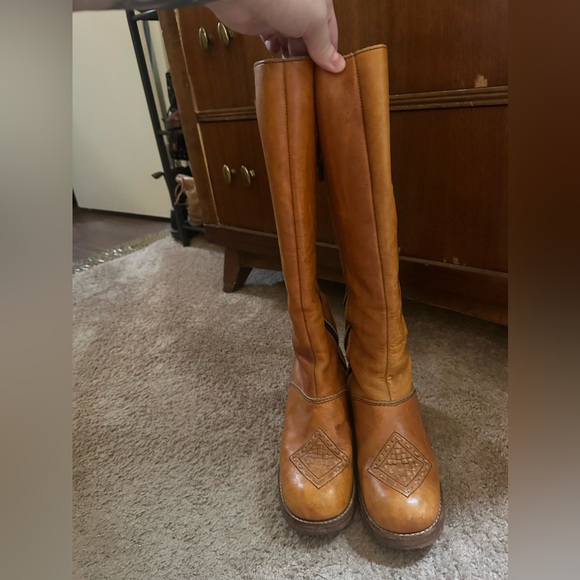Zodiac Shoes - Vintage Zodiac 1970s Leather Campus Boots 8